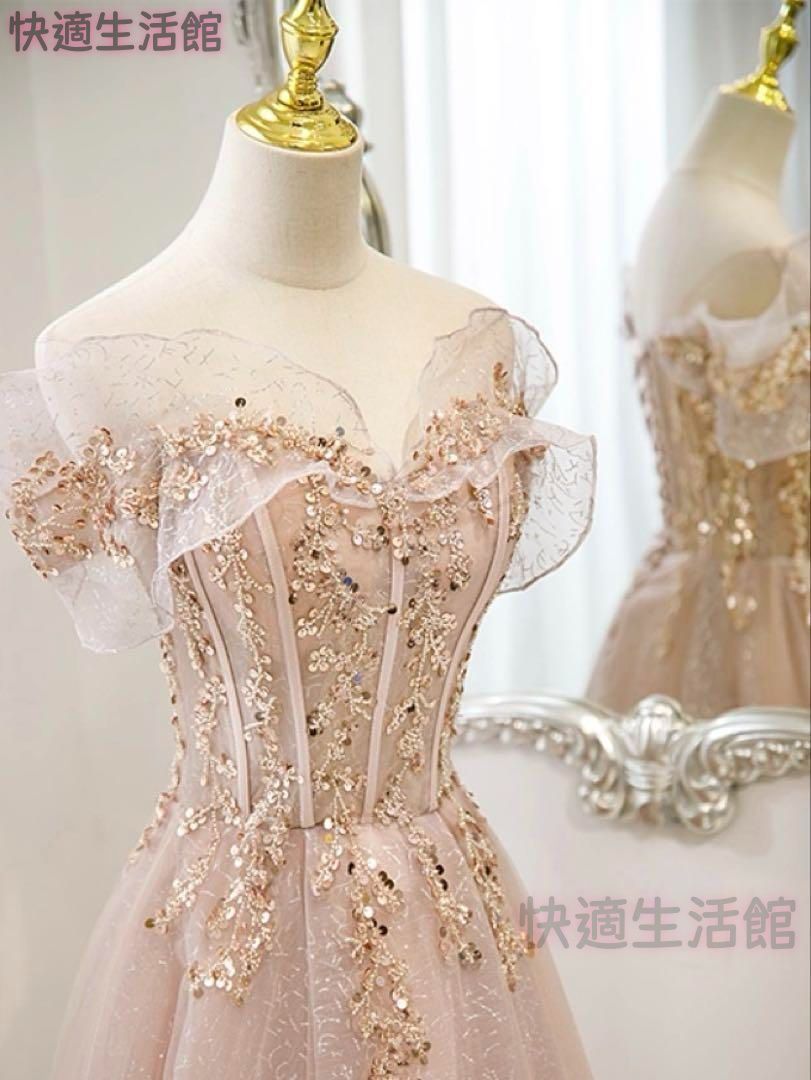 人気商品 カラードレス フォトウェディングや発表会、演奏会に最適な華やかドレス lf708