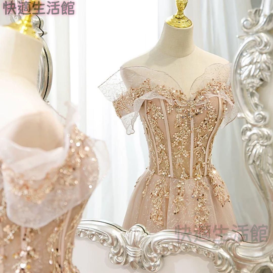 人気商品 カラードレス フォトウェディングや発表会、演奏会に最適な華やかドレス lf708