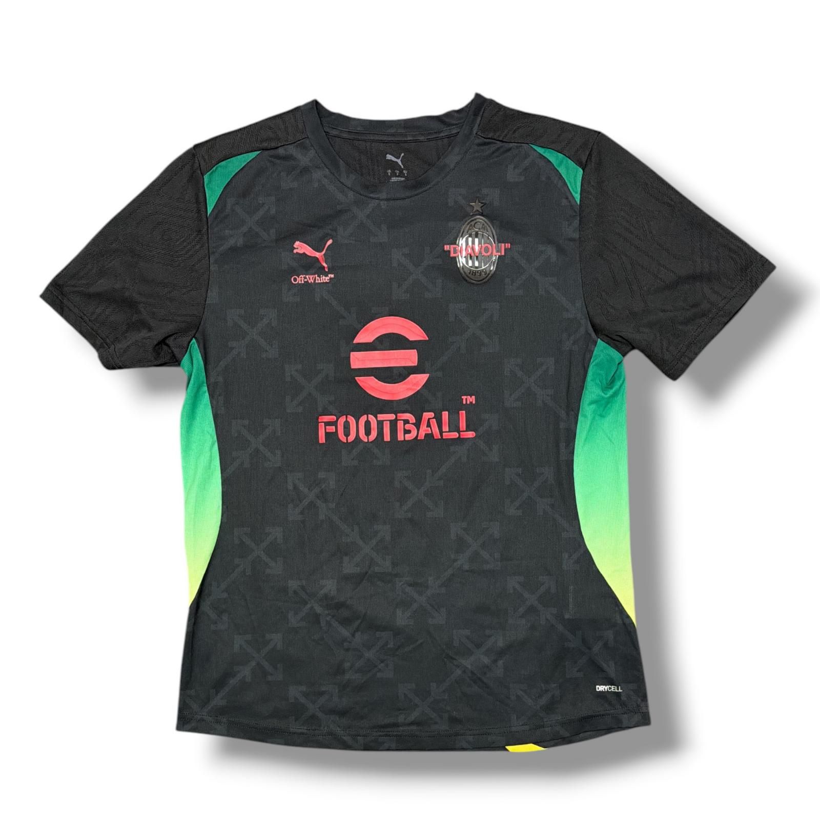 PUMA × OFF-WHITE ACミラン 4th プレマッチ ジャージー Tシャツ プーマ