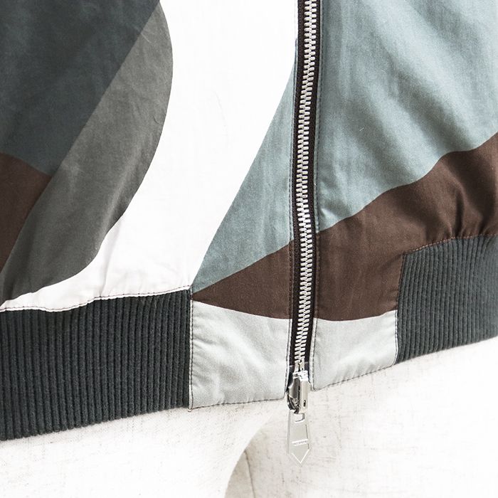 HERMES エルメス ブルゾン リバーシブル サイズ 52 メンズ ロゴ ジップ