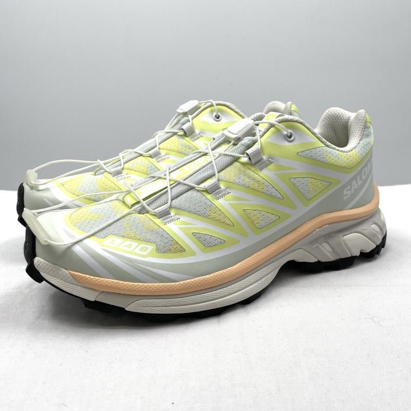 【中古】salomon XT-6 Alpen Blossom edition 24.5cm　NO.479713 ホワイト イエロー オレンジ スニーカー サロモン[17]