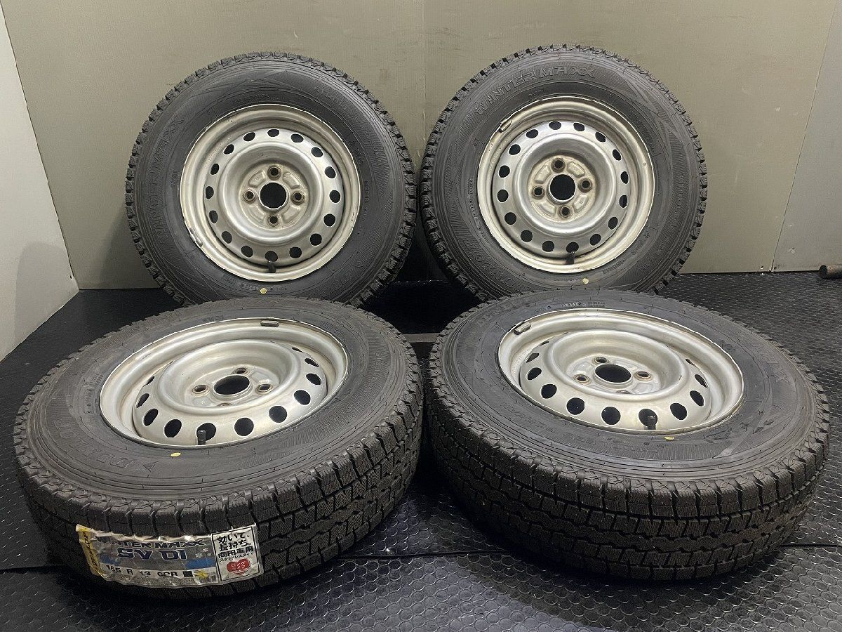 タイヤ新品【DL SV01 165R13LT 6PR】スタッドレス【トヨタ 純正ホイール 13インチ 5J4HPCD100+39】23年 プロボックス サクシード等(VTI512) 27,000円