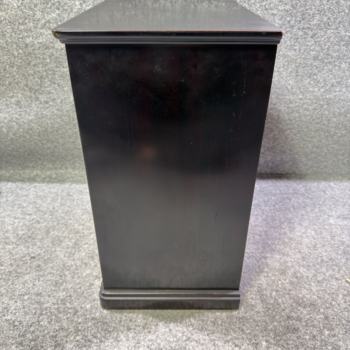中古】ミニ仏壇 漆調 黒塗り 小型 仏壇 コンパクト 紀州漆器風 伝統型 