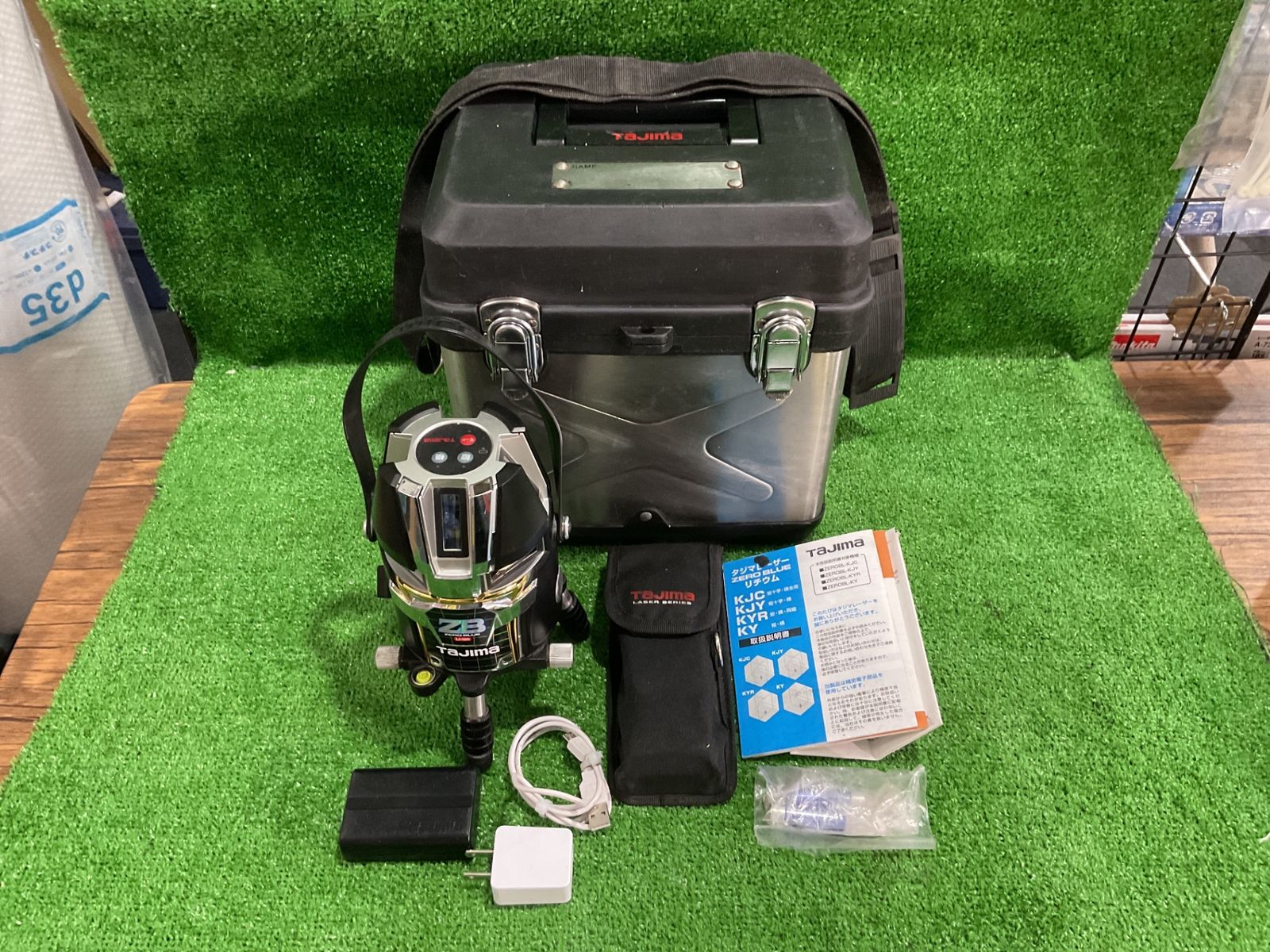 タジマ ZEROBL-KJC 墨出し器グリーンレーザー ※現状品 ケース 付属品有(セ-40)