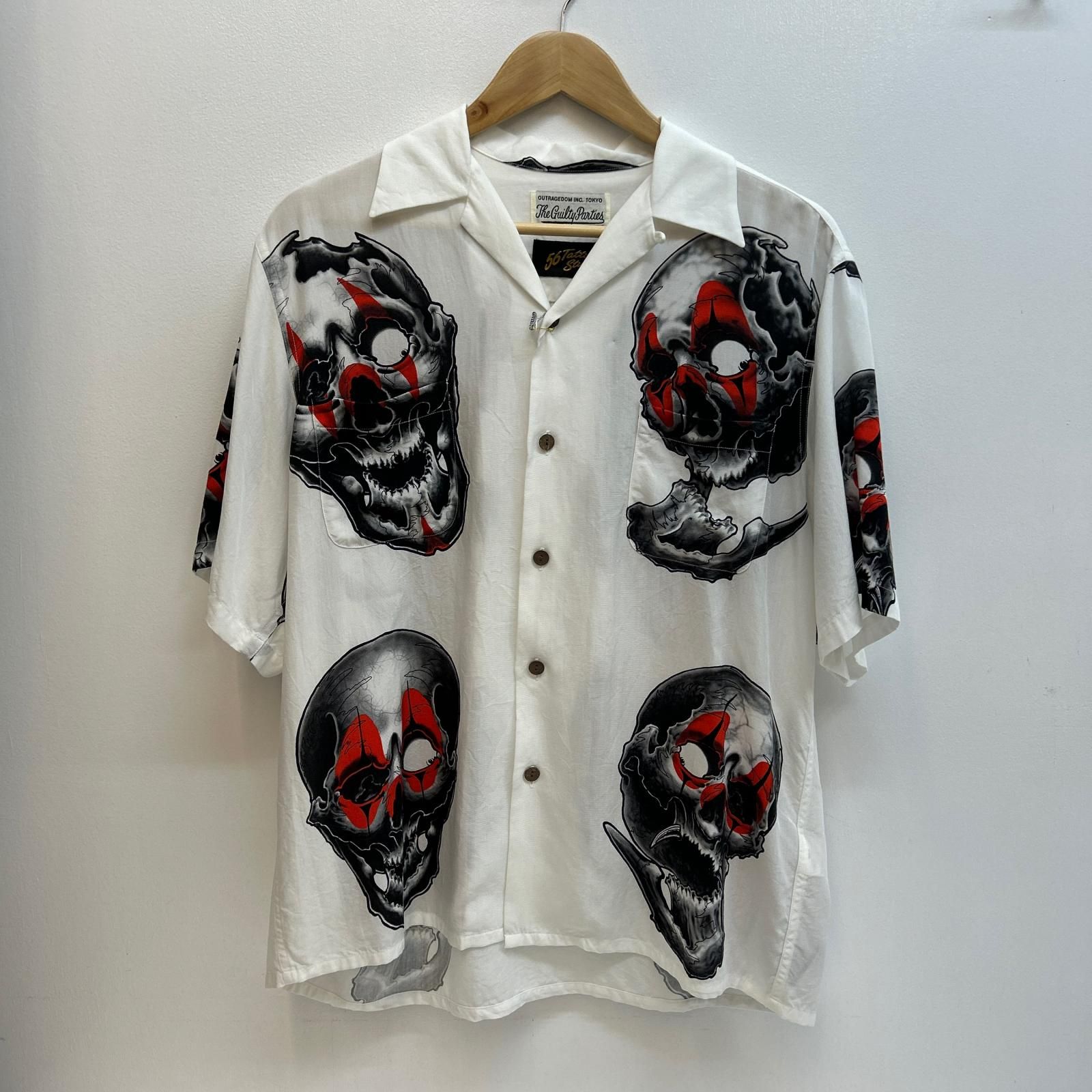 【イオン広店】 中古 WACKOMARIA | ワコマリア 半袖シャツ S/S HAWAIIAN SHIRT 56TS-WM-HI07 ホワイト サイズ：S 【104】 イオン広店】 中古 WACKOMARIA | ワコマリア 半袖シャツ S/S HAWAIIAN