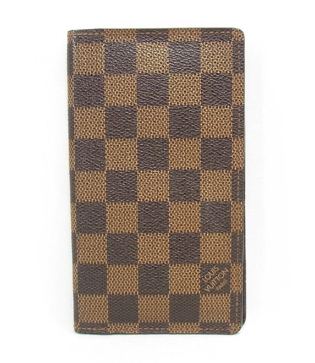 LOUIS VUITTON ルイヴィトン 手帳カバー ダミエ アジェンダ ポッシュ R20703 エベヌ系 PVC レザー ユニセックス 美品 13,623円
