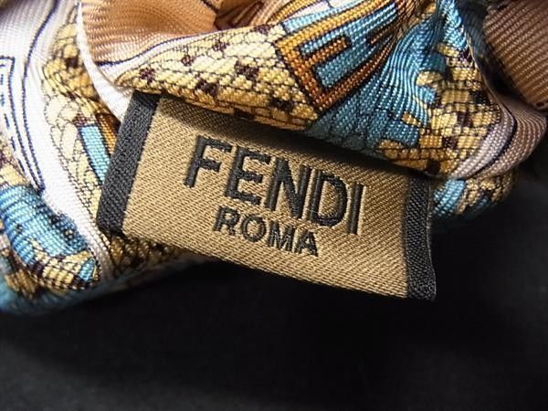 FENDI フェンディ シュシュ マルチカラー系 レディース 総柄 ヘアゴム