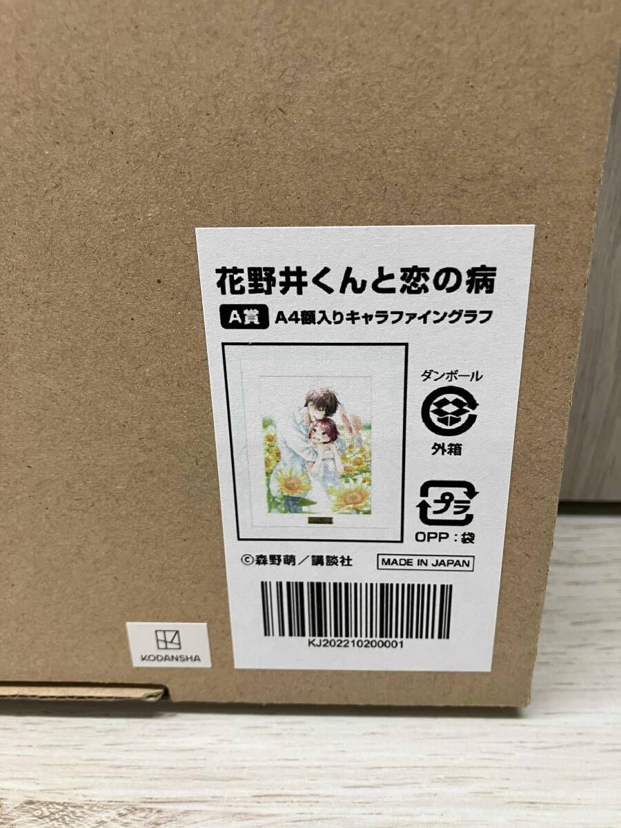 ☆花野井くんと恋の病 A賞 A4額入りキャラファイングラフ 森野萌