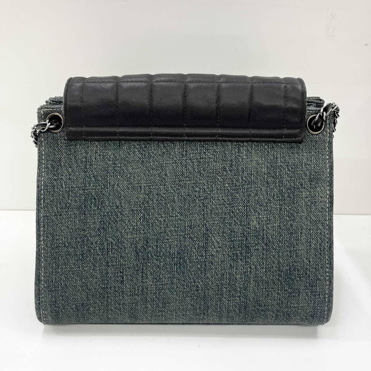 CHANEL シャネル チョコバー A15315 デニム チェーン ショルダー