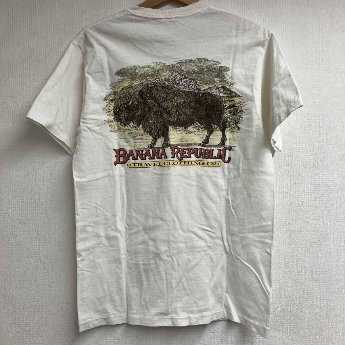 Tシャツ/ロンT 古着/BANANA REPUBLIC/半袖Tシャツ/80s/パイソンポケットTee/タグ消え