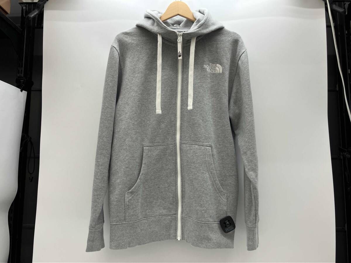 春秋 THE NORTH FACE ノース・フェイス スウェットパーカー リアビューフルジップフーディ NT12442 グレー M