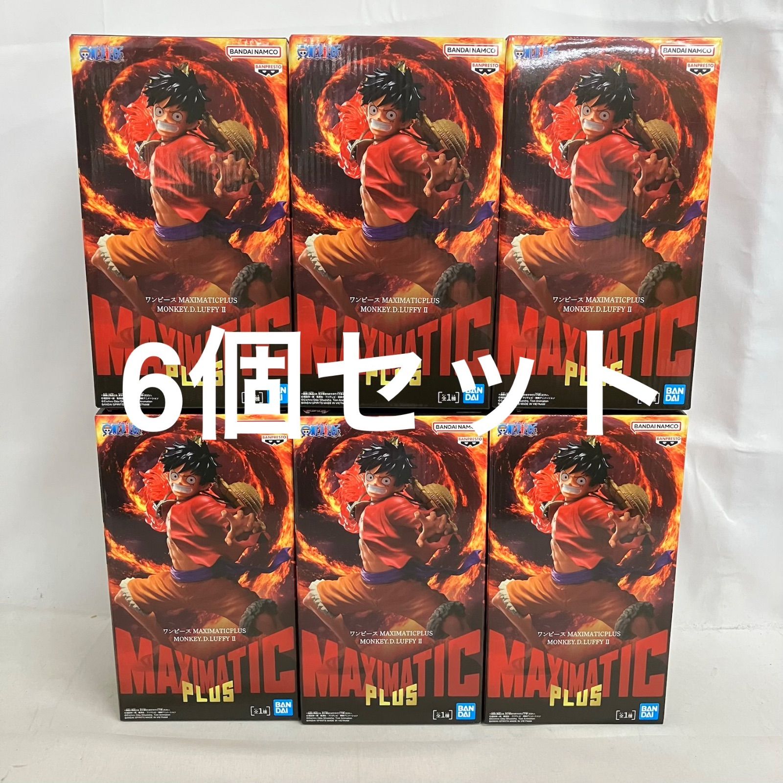 【未開封】MAXIMATIC PLUS ルフィ 10個セット 未開封 ワンピース MAXIMATIC PLUS ルフィ Ⅱ フィギュア 6個セット
