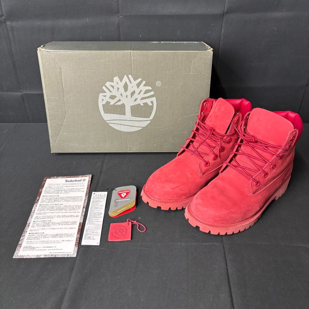 ◇Timberland プレミアム 6インチ ブーツ 23㎝ レッド 744 - メルカリ