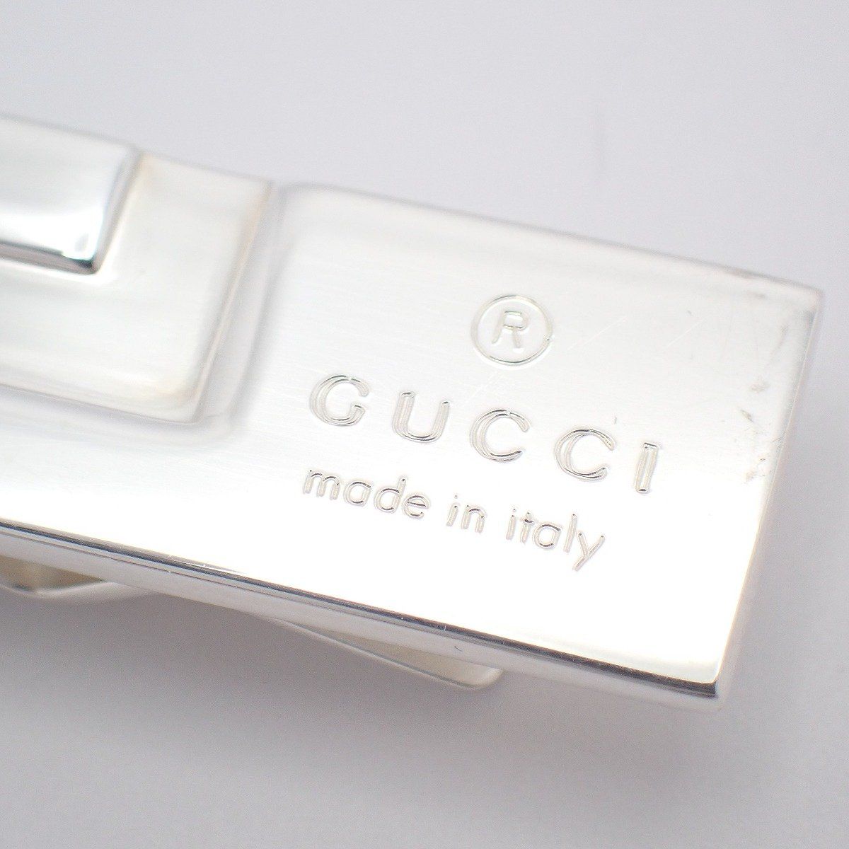 GUCCI グッチ Gロゴ マネークリップ シルバー925【いおき質店】 - メルカリ