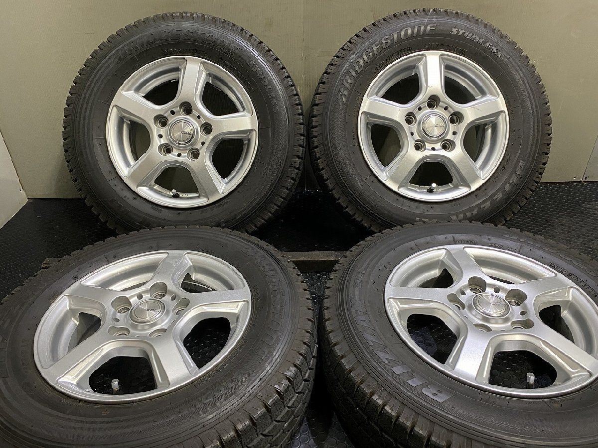 【BS BLIZZAK VL1 165R13LT 8PR】スタッドレス【SIBILLA V88 13インチ 5J5HPCD114.3+45】21年 バリ溝 タウンエース ライトエース等(KTN826)