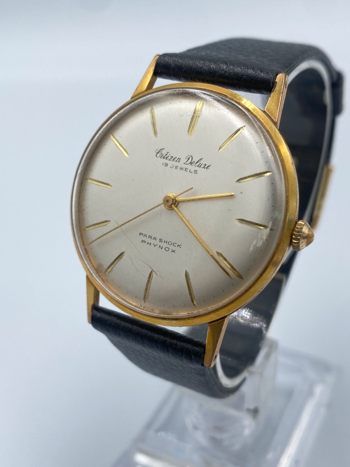 S CITIZEN Deluxe 19石 手巻き 腕時計 ゴールドカラー CITIZEN Deluxe シチズン デラックス 19石 手巻き 【公式通販】