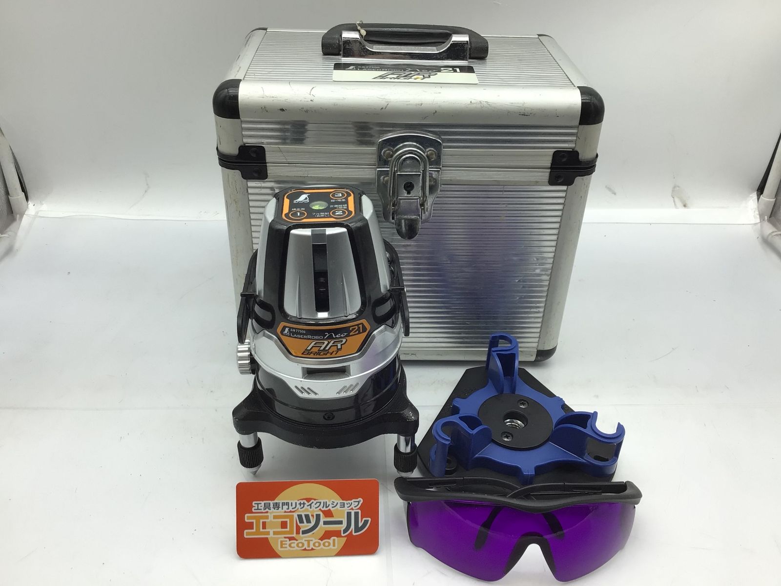 【中古品】シンワ測定(Shinwa Sokutei) 77508 ☆シンワ測定 レーザー墨出し器 LASER ROBO Neo 21AR BRIGHT 縦 横全集 地墨 [IT_QM96W][知立][M04]