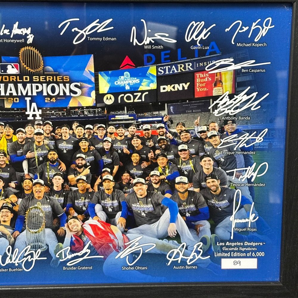 ◆MLB ドジャース ワールドシリーズ 2024 優勝記念品 額装フォト　745 ◇MLB ドジャース ワールドシリーズ 2024 優勝記念品 額装フォト 745