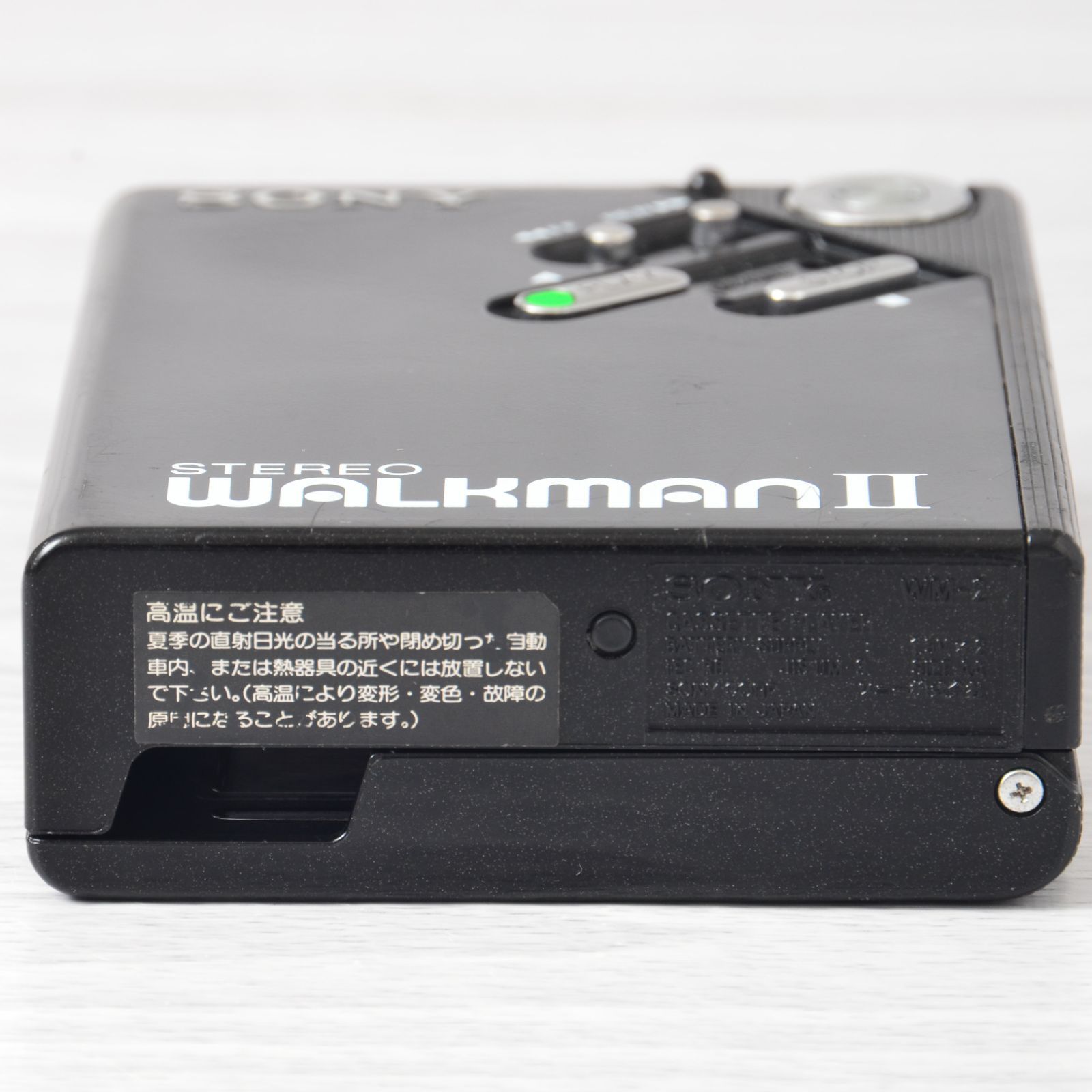 SONY WALKMAN WM-2 カセットウォークマン ブラック 整備済 TY459