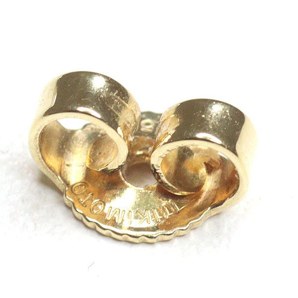 MIKIMOTO ミキモト パール ピアス K18YG アコヤ真珠(6.0mm) イエロー