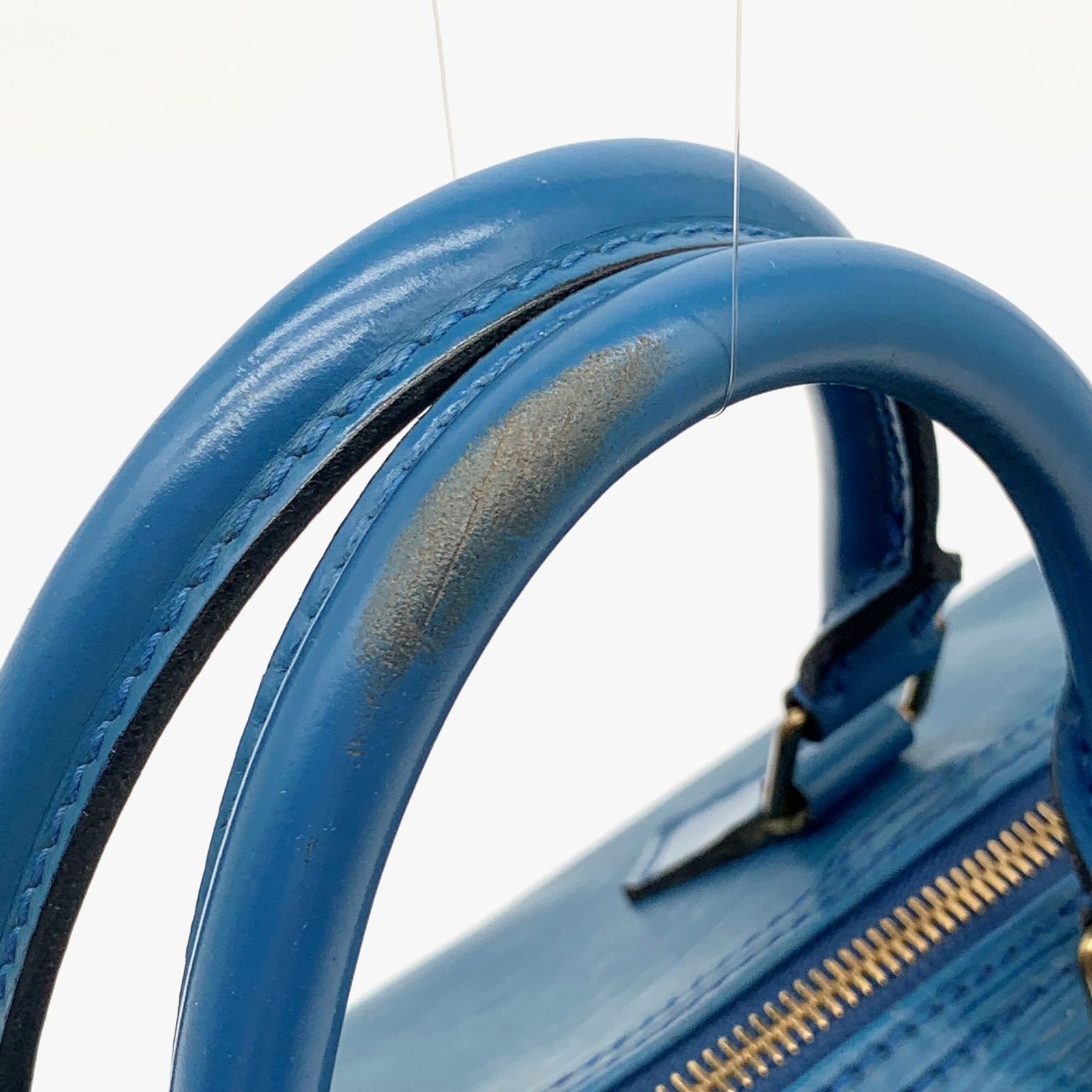 LOUIS VUITTON スピーディ 30 エピ ブルー ハンドバッグ ミニボストン