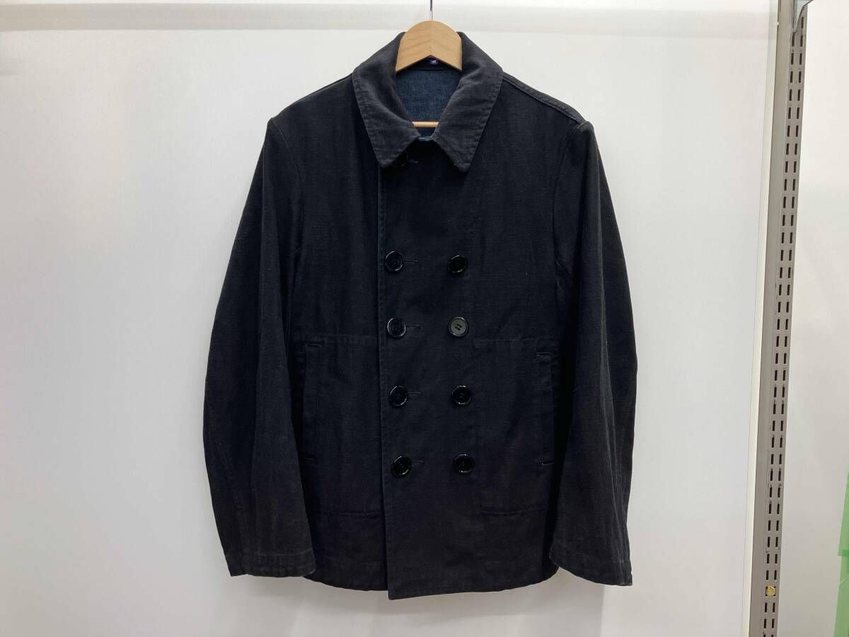 ブラック JUNYA WATANABE ジュンヤワタナベ ピーコート WE-J005 デニム生地 サイズM ブラック 秋 冬