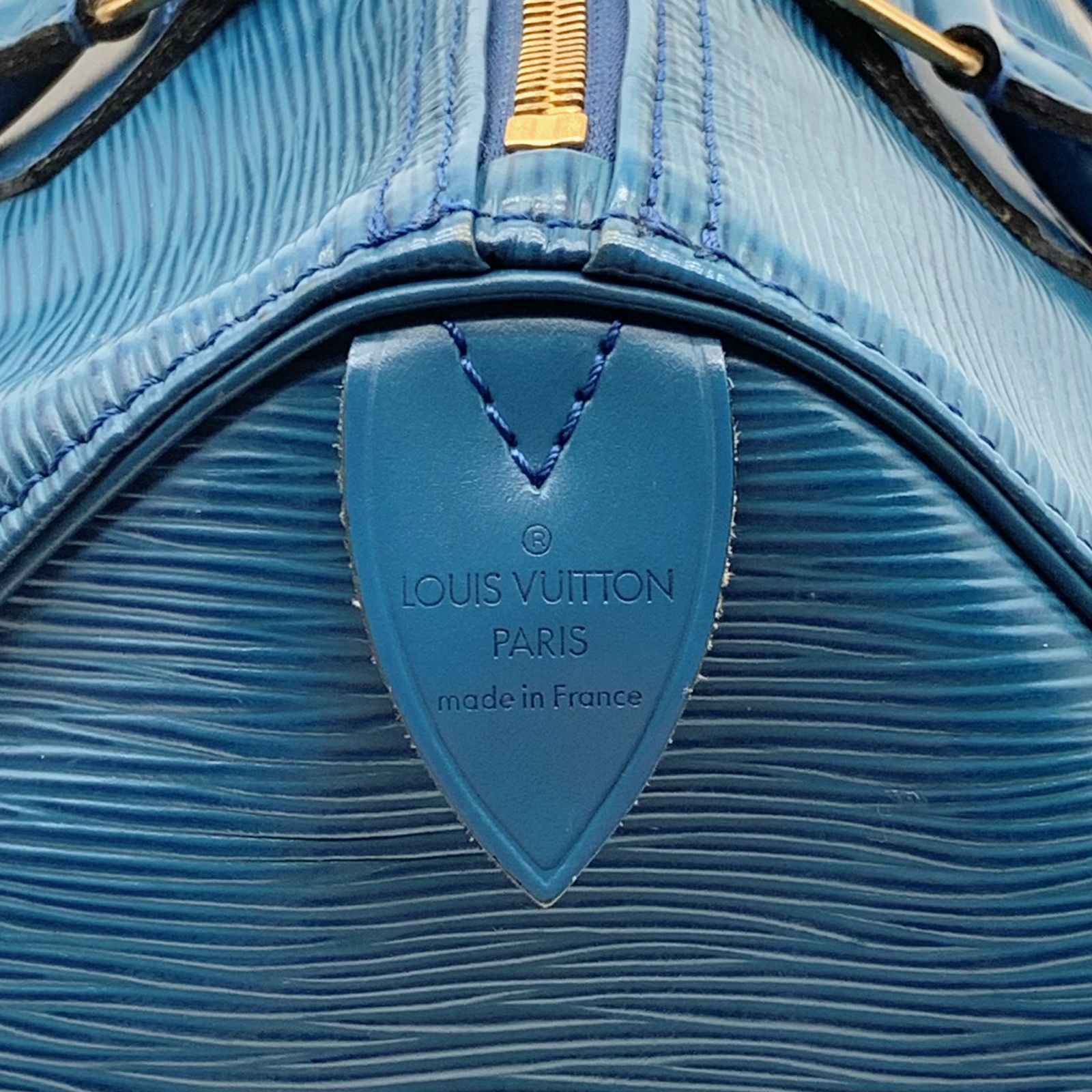 LOUIS VUITTON スピーディ 30 エピ ブルー ハンドバッグ ミニボストン