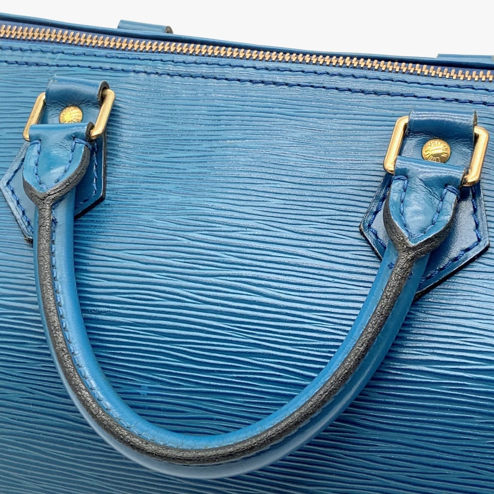 LOUIS VUITTON スピーディ 30 エピ ブルー ハンドバッグ ミニボストン