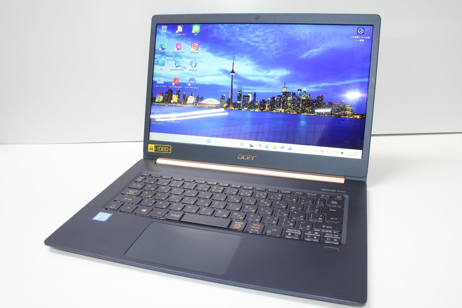 Core i7×16GB×新品SSD✨】FRONTIER／ブラック／15.6型フルHD非光沢液晶