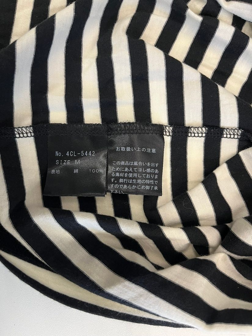 ヒステリックグラマー HYSTERIC GLAMOUR VネックボーダーロンT