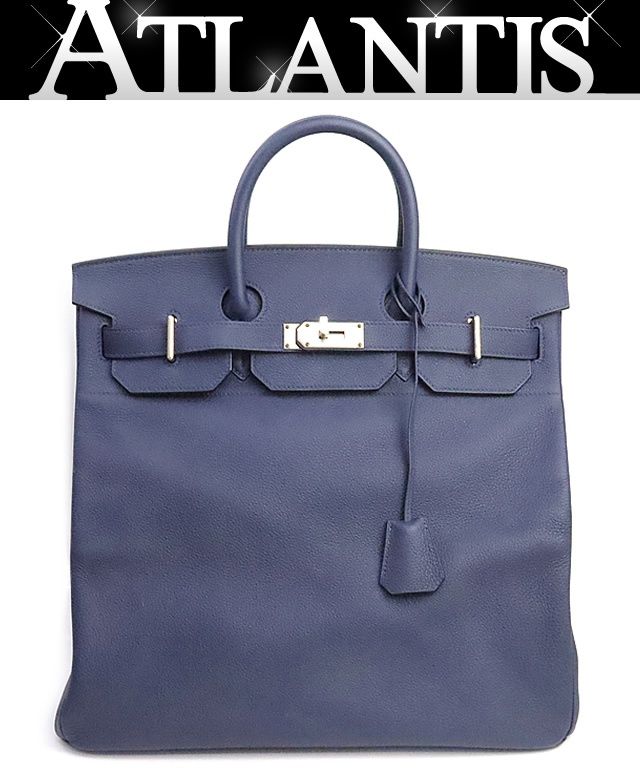 【広尾店】エルメス HERMES オータクロア40 ハンドバッグ トゴ ブルーサフィール SV金具 U刻印(2022年) 【19512】 広尾店】エルメス HERMES オータクロア40 ハンドバッグ トゴ ブルー