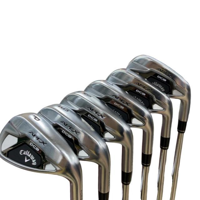 【中古】 キャロウェイ APEX DCB(2021) 6S アイアンセット IR NS PRO ZELOS 7 (フレックスS) メンズ 男性用 右利き 右用 Cランク ゴルフクラブ