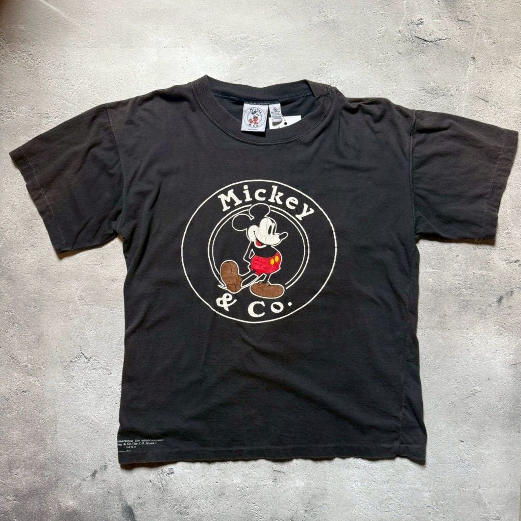 Disney Mickey & Co. ミッキーマウス Tシャツ ブラック 80s