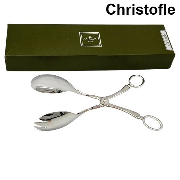 クリストフル Christofle サラダトング スプーン フォーク キッチン 食器 カトラリー ハンドルハサミ式 シルバー色 ユニセックス 6V771