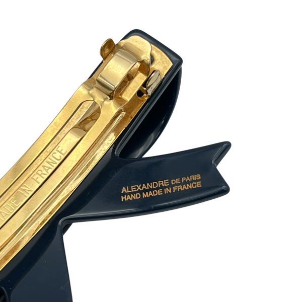 アレクサンドルドゥパリ Alexandre de paris バレッタ リボン ライン