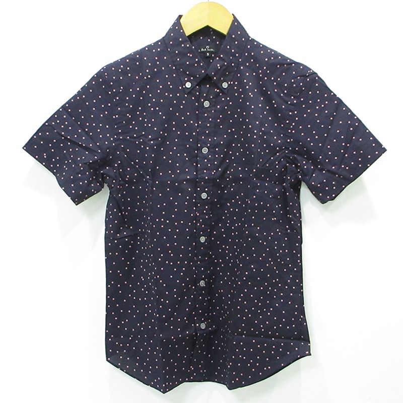 三重本店】 中古 Paul Smith | ポール・スミス 総柄半袖シャツ ドット 
