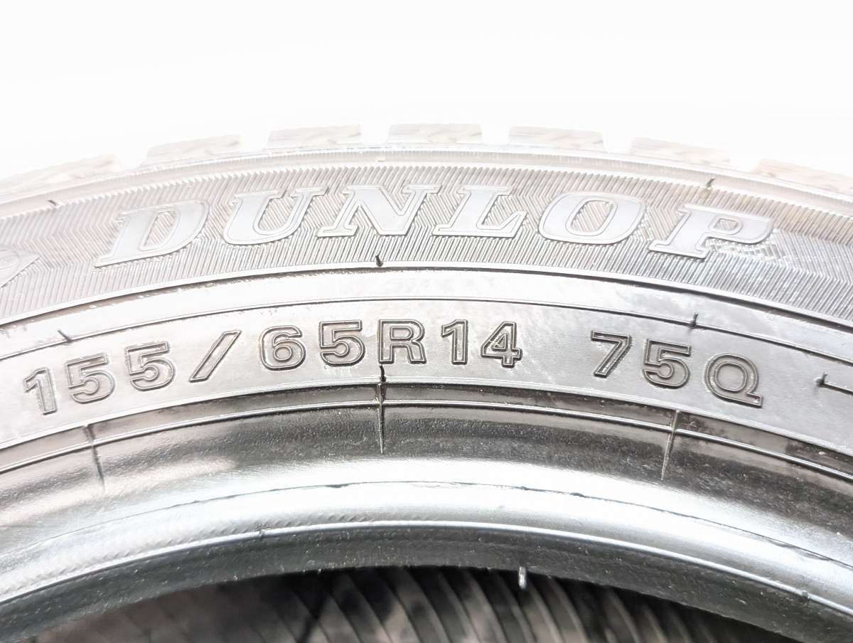 155/65R14 ダンロップ ウィンターマックス WM02 中古タイヤ