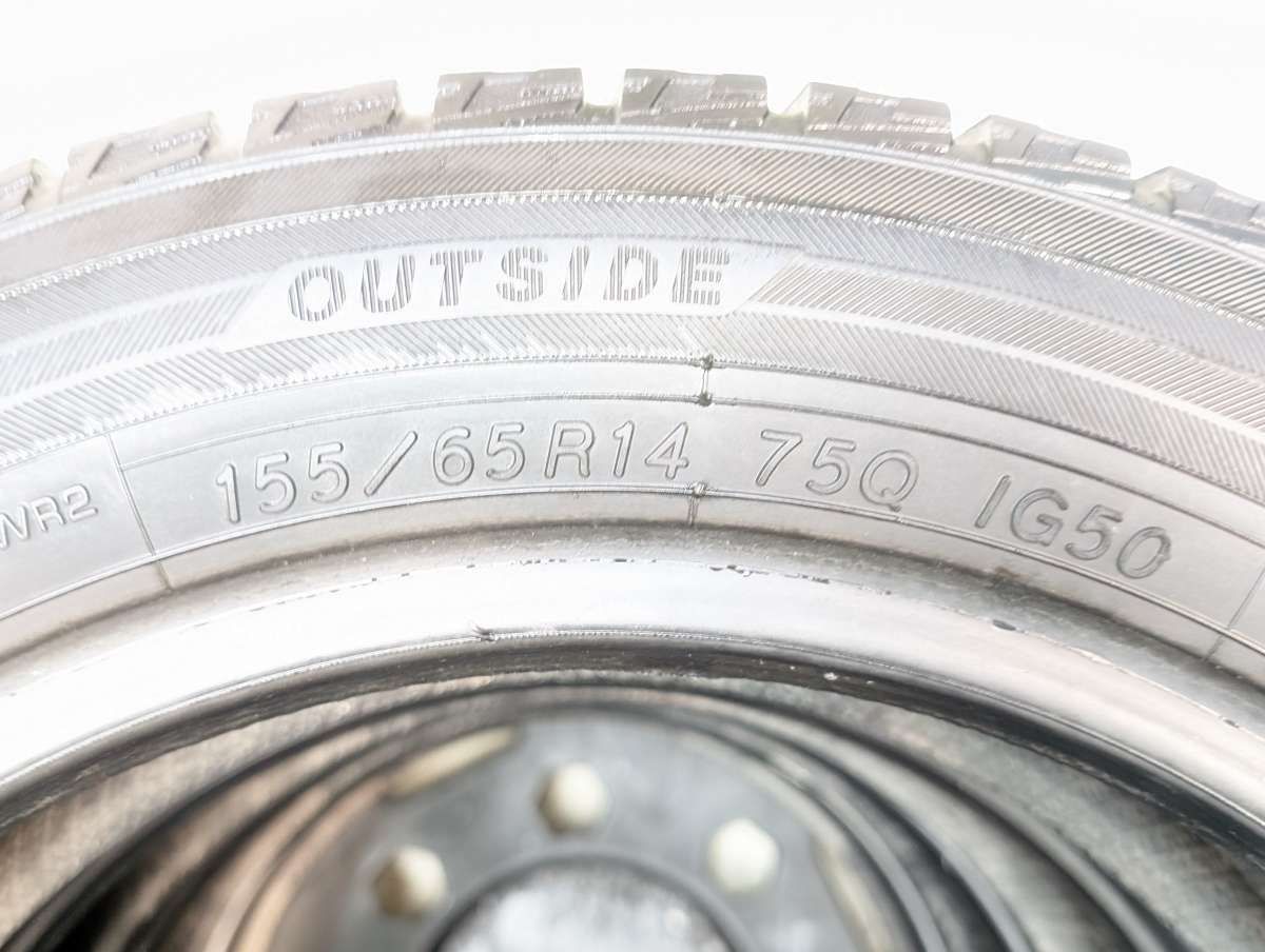 155/65R14 ヨコハマ アイスガード iG50 PLUS 中古タイヤ スタッドレス 