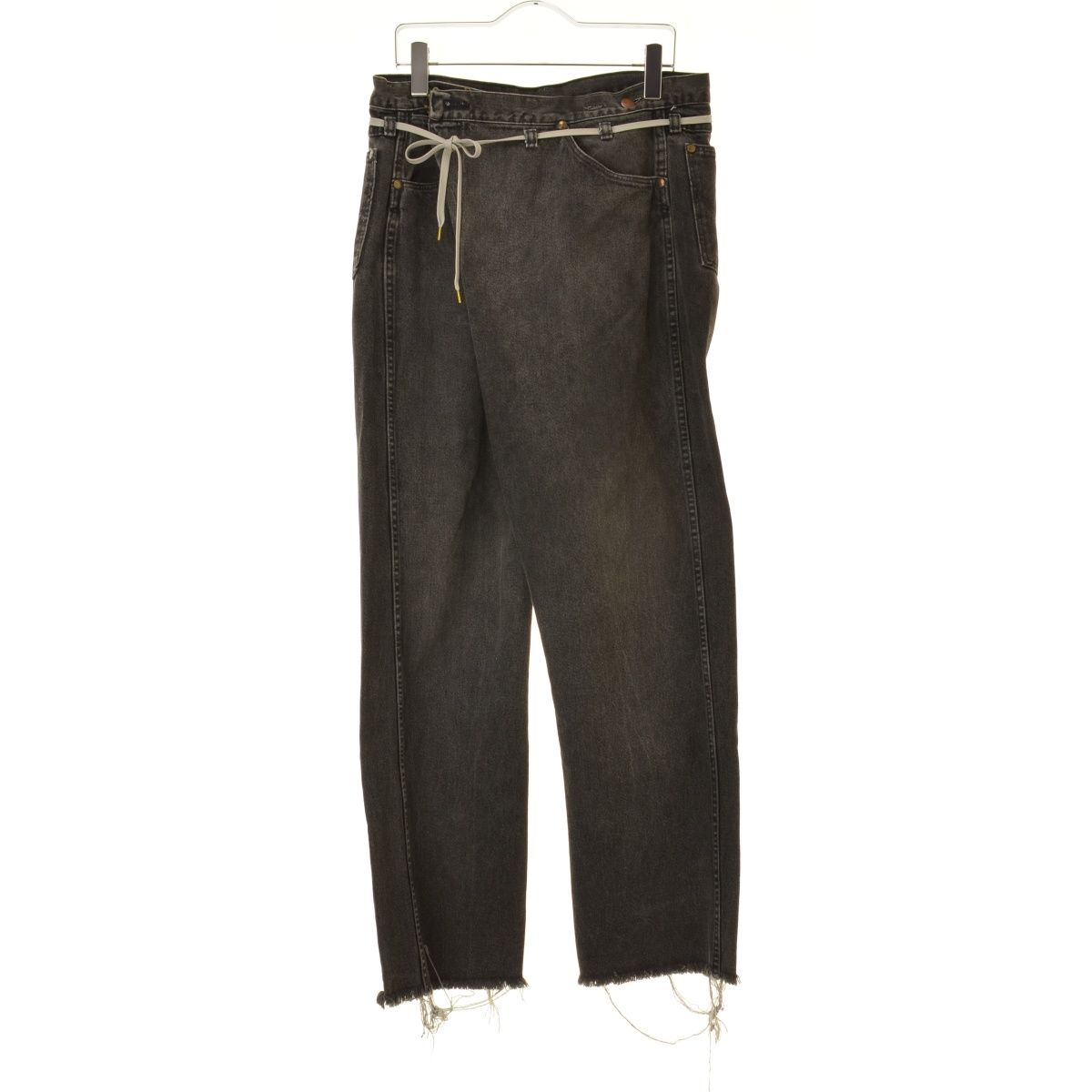 【MAISONEUREKA】017 VINTAGE REWORK BIGGY ブラックデニムデニムパンツ 7,405円