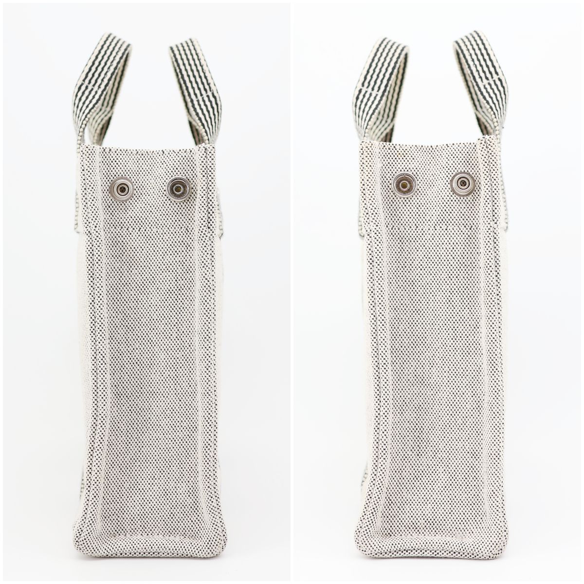 極美品】エルメス ニューフールトゥ グレー PM キャンバス トート