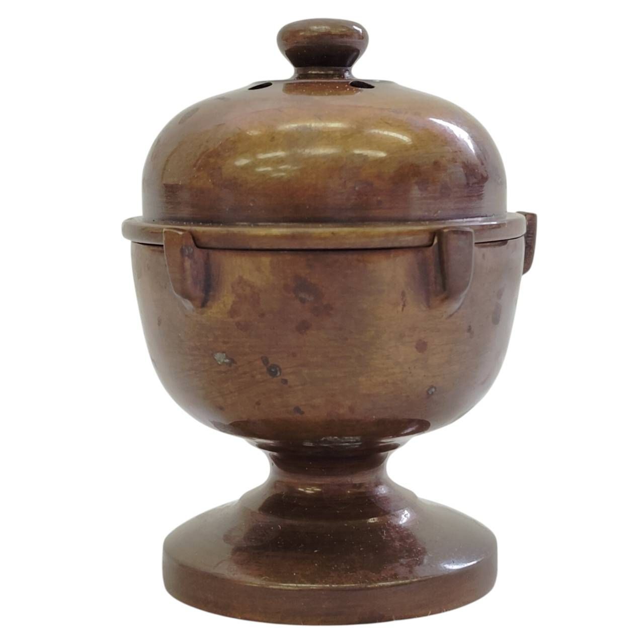 生戌作 茶花十三月 九月 龍胆 香炉 共箱 茶道具 茶人好み 金工古美術