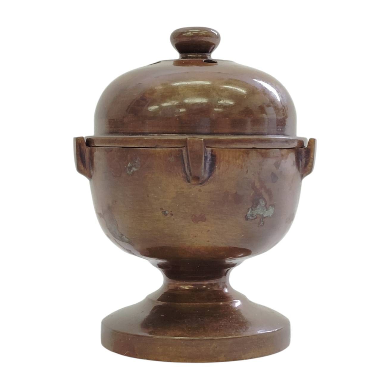 生戌作 茶花十三月 九月 龍胆 香炉 共箱 茶道具 茶人好み 金工古美術