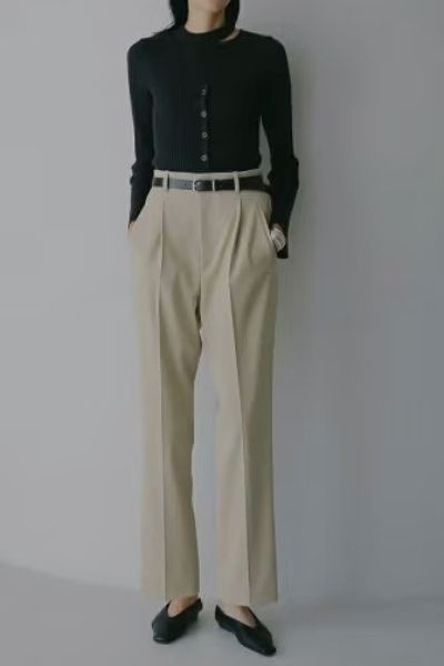 MANOF(マノフ) HIGH WAIST TAPERED PANTS ハイウエストテーパードパンツ 89110-7082 9,979円