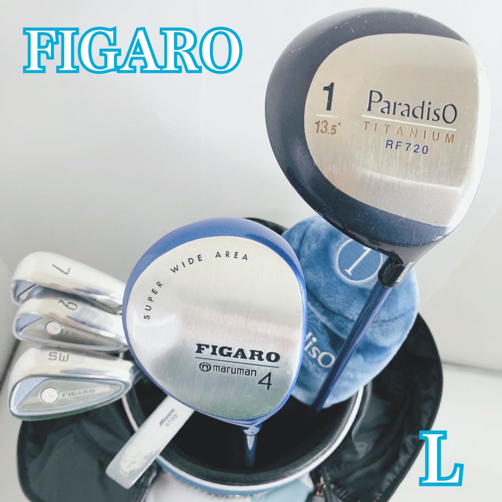 レディース Maruman マルマン FIGARO フィガロ ゴルフクラブセット ゴルフセット クラブセット 初心者 入門 右利き パター付 安価 86Y-57
