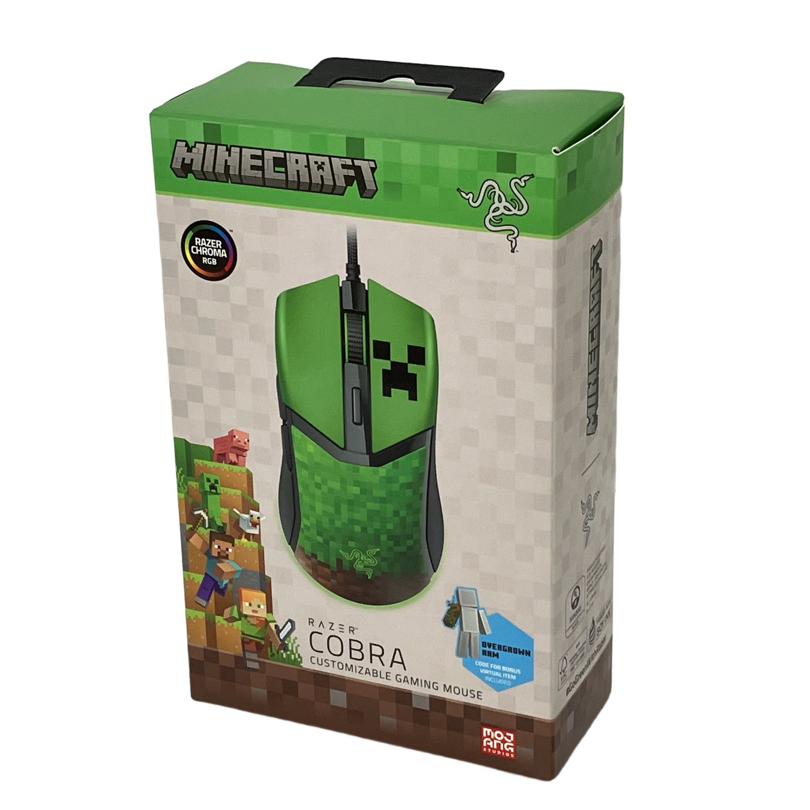 Razer COBRA RZ01-04650200-R3M1 Customizable Gaming Mouse Minecraft Edition ゲーミング マウス 未使用 未開封 W11438331