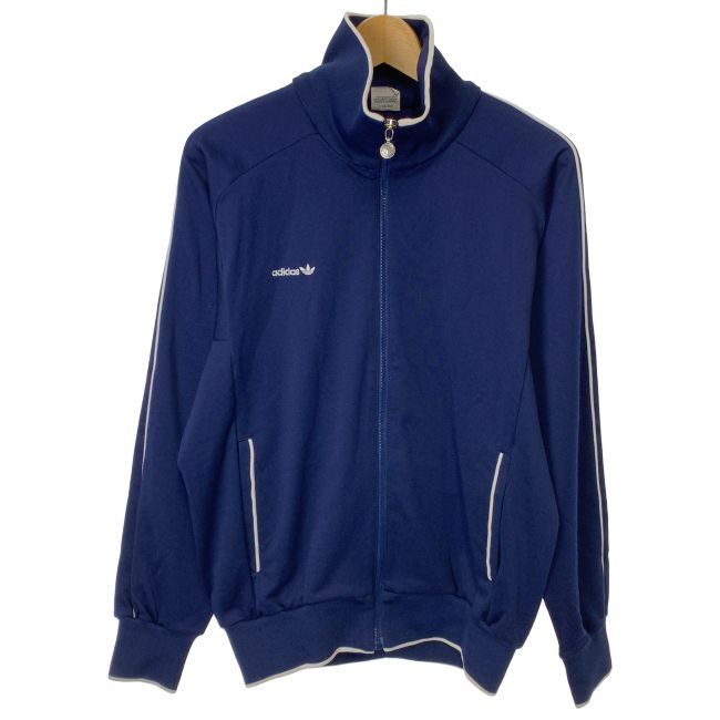【中古】　adidas　トラックジャケット　80s vintage　80年代　OLD　ATS-60　ジャージ　ハイネック　フルジップ　ワンポイント　デサント製　日本製　スポーツ　古着　/0129 7,013円