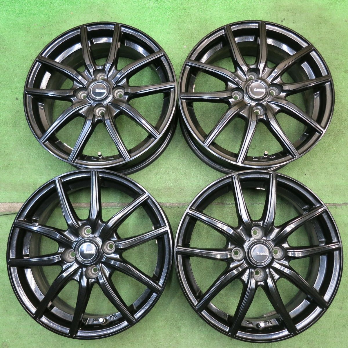 [送料無料] 4本価格★G.speed 15インチ ホイール Gスピード 15×5.5J PCD100/4H★6062406HAホ