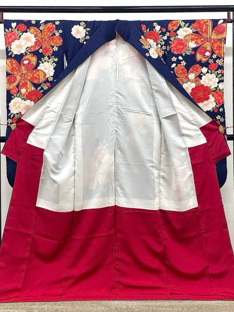 振袖 suzanne スザンヌ ラメ刺繍 金彩 桜 身丈170cm HKT221 - メルカリ