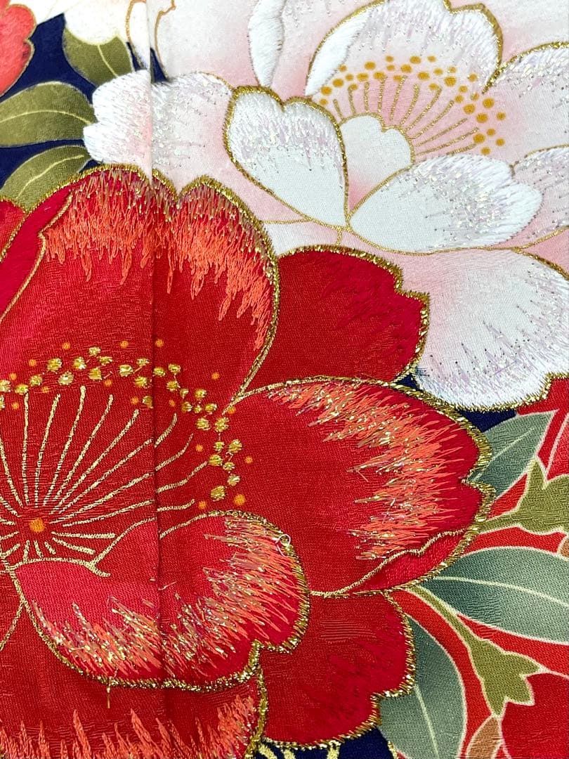 振袖 suzanne スザンヌ ラメ刺繍 金彩 桜 身丈170cm HKT221 - メルカリ
