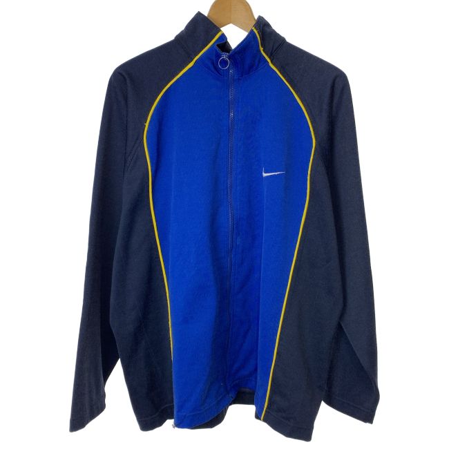 【中古】　adidas　ジップアップスウェット　90s vintage　90年代　OLD　ハイネック　フルジップ　ワンポイント　バイカラー　スポーツ　古着　/2001